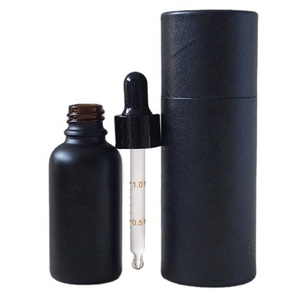 Botella de Vidrio Esmerilado Mate Negro/Blanco de 10ml/30ml/1oz para Aceites Esenciales con Gotero y Caja, con Estampado en Caliente - Product Image 3
