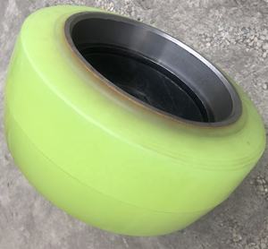 ביצועים גבוהים 380x165x mm עמיד פולי urethane קלארק 2.0-2.5 טון חשמלי מלגזה/משאית אחורי כונן צמיג גלגל עם שפה - Product Image 3