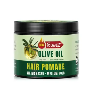 Cera para el cabello roja de aceite de oliva más popular, una pomada a base de agua, cera para el cabello para hombres, productos para peinar el cabello