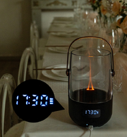 Diffuseur d'arômes domestique de haute qualité avec affichage numérique de l'heure, humidificateur d'huiles essentielles portable et silencieux