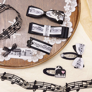 Vente flash - Accessoires pour cheveux sur le thème des instruments de <span class=keywords><strong>musique</strong></span> - Pinces à cheveux pour les amoureux de la <span class=keywords><strong>musique</strong></span> - Accessoires artistiques à notes de <span class=keywords><strong>musique</strong></span> - Product Image 1