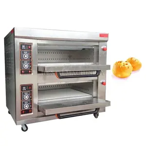 Commercial Electric Deck Oven Gas / Multi Layer Drying Baking Oven / Industrial Bread Baking Oven