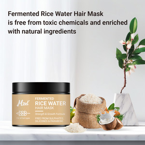 Masque capillaire à l'eau de riz fermentée, réparation des cheveux abîmés, réduction des frisottis, anti-chute de cheveux, masque capillaire nourrissant en profondeur - Product Image 4