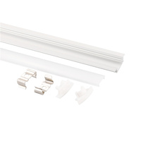 Profilé LED encastré en aluminium TW1807 pour éclairage sous armoire, canal pour bande LED de 13 mm de largeur pour éclairage de placard de cuisine