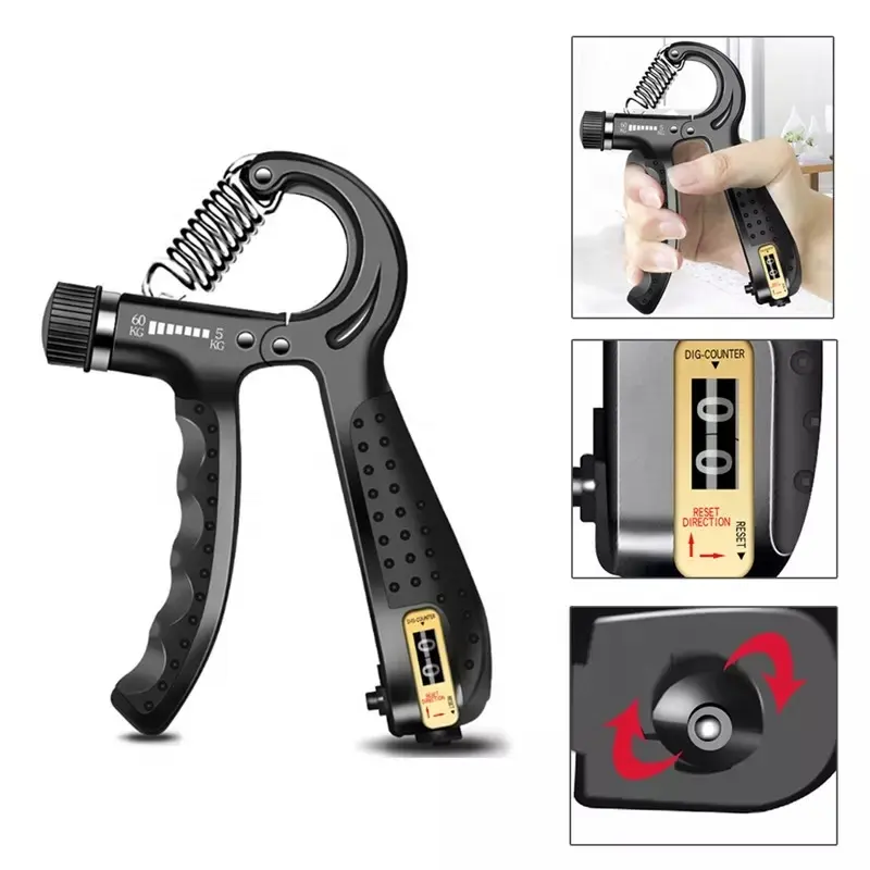 Commercio all'ingrosso Regolabile Hand grip set Numerabili forza della mano set allenatore dito ginnico mano presa rinforzante