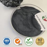 Poudre de carbure de silicium noir lavée à 99 % de qualité industrielle F220 F230 F240 FEPA F SiC noir pour le rodage de précision des métaux et le polissage miroir
