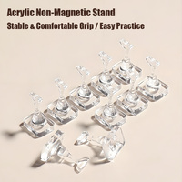 5/10 PCS Présentoir professionnel transparent en acrylique non magnétique pour la pratique des ongles, support réutilisable pour la présentation des faux ongles