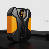Haifei Compresseur d'air portable Pompe à pneu Arrêt automatique Gonfleur de pneu numérique pour voiture, vélo, moto, basket-ball, etc.