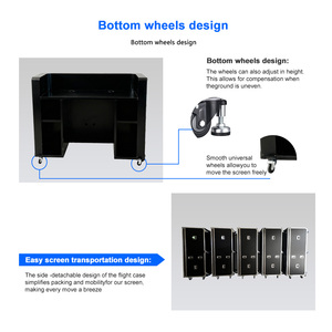 Tốt nhất bán điện thoại di động đường cong DJ Booth sử dụng di chuyển bảng Booth DJ LED hiển thị PODIUM với màn hình LED - Product Image 5