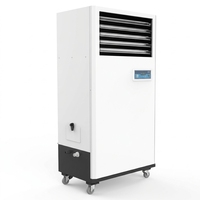 Humidificateur industriel à film humide électrique, neuf, OEM, 5 kg/h, 2000 m³/h, avec affichage numérique et télécommande, pour bureaux et textiles