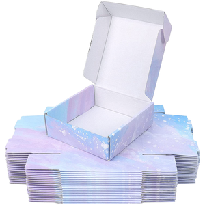 Boîte d'expédition en carton kraft pliable biodégradable avec logo personnalisé imprimé pour l'emballage de bougies et de produits alimentaires - Product Image 1