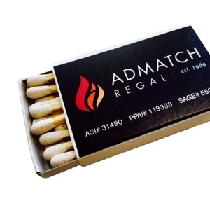 wholesale price match box long safety household candle advertising printed match box packaging