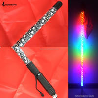 Fouet LED RGB Dream Color de 2 à 6 pieds avec télécommande et contrôle par application, base à dégagement rapide pour accessoires ATV/UTV/tout-terrain