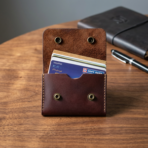 Porte-cartes et étui pour cartes de crédit en cuir véritable personnalisé en gros, portefeuille personnalisé pour hommes ADORA, haute qualité, durable - Product Image 3