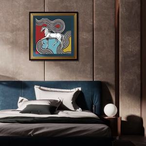 ภาพวาดผ้าไหมสไตล์ยุโรปวินเทจแบบเรียบง่ายโปสเตอร์มีกรอบแฟชั่นย้อนยุค - Product Image 4