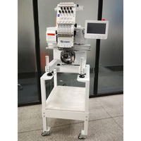 Smartstich 12 9 6 jarum 1 kepala muring-hat-embroider-mesin satu kepala mesin bordir terkomputerisasi Tiongkok Motor Servo AC