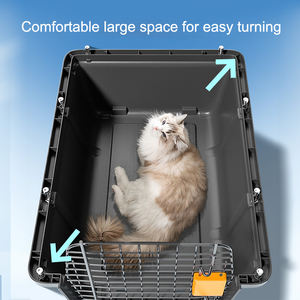 Caja de avión para mascotas para gatos y perros, <span class=keywords><strong>jaula</strong></span> portátil para gatos, caja de envío aéreo nacional para perros pequeños, medianos y grandes al por mayor - Product Image 5