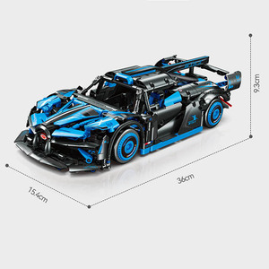 Sembo Blocks Voiture de Sport à Tirer à l'Arrière 1:18 Kit de Construction Briques Éducatives DIY Jouet pour Enfants de 8 Ans et Plus - Product Image 1