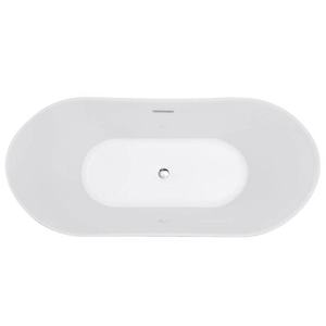 Baignoire autoportante en acrylique en forme de croissant pour petite salle de bain, 1,5-1,7 m, style moderne et simple, certifiée CUPC, pour hôtel et maison de campagne - Product Image 5