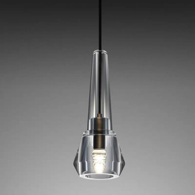 Crystal Flower Style Hanging Lamp Minimalist
