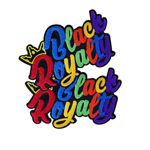 工場製シェニールタオルとファッショナブルな文字入りプロモーション刺繍パッチ、衣類用カスタム刺繍ロゴ、アイロン接着パッチ - Product Image 1