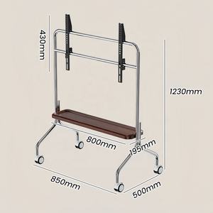 ขาตั้งทีวีแบบเคลื่อนที่ได้ ทำจากสแตนเลสอย่างดี ประหยัดพื้นที่ พร้อมแผงเพ็กบอร์ด - Product Image 2