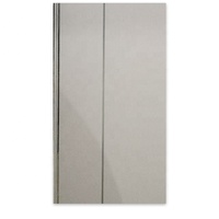 Carreau de plafond en PVC imperméable blanc brillant avec une ligne argentée pour panneau de salle de bain douche murale humide