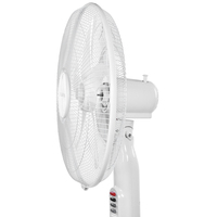 Nouveautés Ventilateur à 5 pales de 18 pouces, 12 V CC, alimenté par énergie solaire, rechargeable, commande mécanique, hauteur réglable, pour usage extérieur et hôtelier