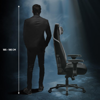 Chaise de bureau ergonomique inclinable et verrouillable noire OEM pour PC Gamer, chaise de bureau ergonomique Emperor pour PC, chaise de jeu PC