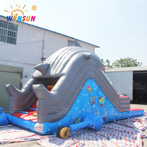 WINSUN Grand toboggan aquatique gonflable à double voie pour enfants en PVC pour parc de trampoline et utilisation en centre commercial - Product Image 6