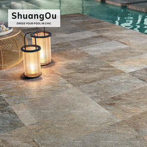 Bán buôn không trượt sứ bullnose đối phó gạch cho hồ bơi khách sạn trở lại Slash cảnh quan hồ bơi Spa khu vực bên ngoài tường gạch - Product Image 2
