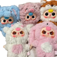 Boîte mystère japonaise Kawaii, signes du zodiaque chinois, jouets en peluche, trois poupées aveugles, modèle d'ornement, collection, marque LZF, 12+ original