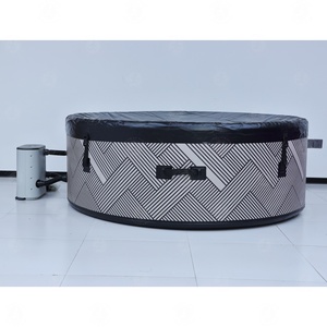 Bain de <span class=keywords><strong>spa</strong></span> <span class=keywords><strong>gonflable</strong></span> personnalisé, pliable, chauffant, avec massage, isolation et doublure plate, adaptable aux basses températures, portable, vente en gros - Product Image 5