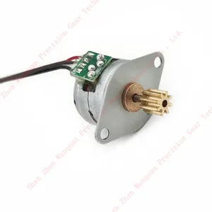 SM15-W12 bipolar drive 15mm mini dc gear stepping motor 5v micro stepper pm motor step motor 18 degrees with mini metal gear