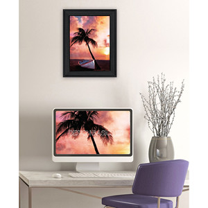 Targa al tramonto con immagine da parete con cornice nera HMS - Product Image 4