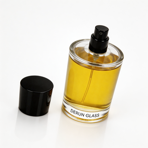 Elegante Botella de Perfume Transparente con Fondo Grueso, Personalizable, con Atomizador, 50ml 75ML, Botella de Vidrio Cristal Vacía - Product Image 2