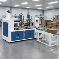 Ligne de production de cartons ondulés, machine à fabriquer des boîtes en carton, équipement d'impression et de collage avec découpeuse pour usine d'emballage