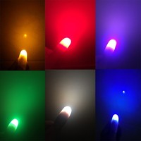Doigts lumineux en PVC à LED avec batterie au lithium, vente en gros, pour accessoires de fête et décoration de bar