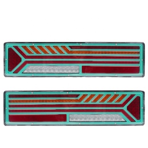 Hình Chữ Nhật 24V Đa-Chức Năng 168Pcs Đèn LED Xe Tải Trailer Kết Hợp Đuôi Ánh Sáng Dừng Quay Lại Xếp Đuôi Đèn - Product Image 1