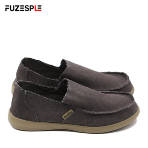 Zapatos casuales de lona gris para hombre, diseño sin cordones, tela texturizada, suela neutra, zapatos para uso diario, calzado moderno, zapatos de lona personalizados - Product Image 6