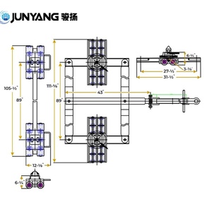 Los Más Vendidos: Carro de Transporte de Acero Personalizable de 16 a 32 Toneladas para Contenedores, Piezas y Accesorios de Contenedores - Product Image 5