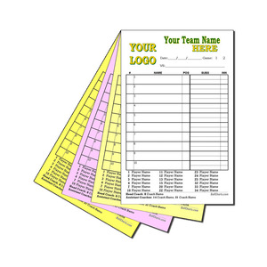 Ücretsiz tasarım kendi takım dizisi kartları ve Dugout çizelgeleri voleybol Scorebooks renkli baskı hizmeti - Product Image 6