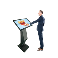 Kiosque de commande intérieur intelligent avec écran tactile DC 12 Windows OS Point de vente au sol pour centre commercial Fast Food Elevator Education