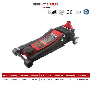 Crics portatifs simples de plancher de voiture de la pompe 3ton de levage élevé - Product Image 2