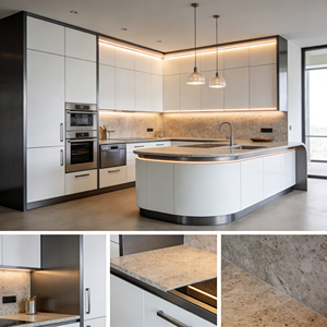 Meubles <span class=keywords><strong>de</strong></span> cuisine intégrés avec four et <span class=keywords><strong>plaque</strong></span> <span class=keywords><strong>de</strong></span> <span class=keywords><strong>cuisson</strong></span> encastrés - Product Image 6