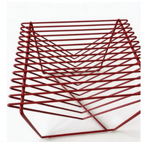 Table basse en métal de haute qualité pour salon, fabriquée directement par le fabricant, avec porte-revues