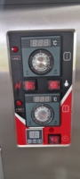 Four à pizza professionnel à gaz à double étage en acier inoxydable 201 avec 2 niveaux et 6 plateaux pour restaurant