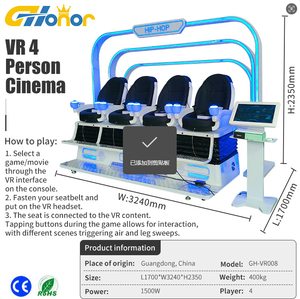 Máquina <span class=keywords><strong>de</strong></span> Juegos <span class=keywords><strong>de</strong></span> Realidad Virtual para Parque <span class=keywords><strong>de</strong></span> Atracciones, Máquina <span class=keywords><strong>de</strong></span> Simulación Virtual para 4 Personas en Oferta - Product Image 6