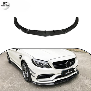 Alerón Delantero de Fibra de Carbono de Lujo para <span class=keywords><strong>Mercedes</strong></span> Benz Clase <span class=keywords><strong>C</strong></span> W205 C205 C63 <span class=keywords><strong>AMG</strong></span> 2015-2020 - Product Image 1