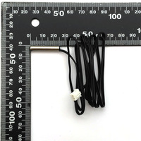 NTC MF58 Sensor Suhu Tahan Air Probe Kabel PVC 10K 20K 50K 100K 3950 3435 3977 Termistor Panjang 1 Meter Sambungan Cepat
